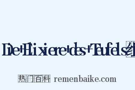 Die+Elixiere+des+Teufels组词是什么意思的图片